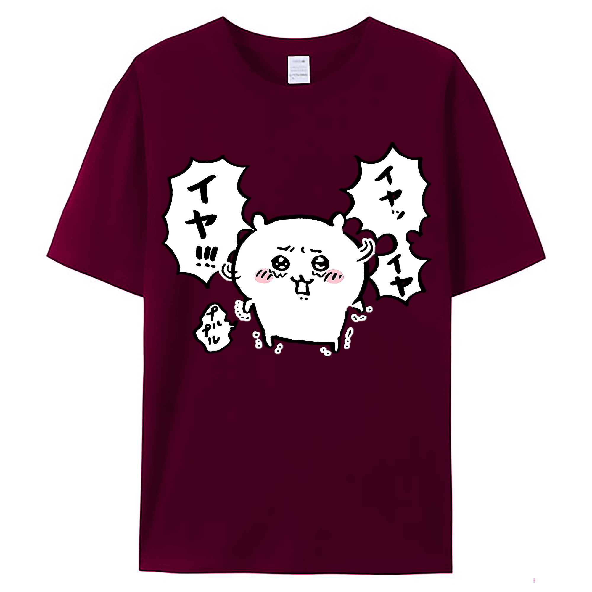 （画像用） ちいかわ ちいかわ Chii-kawa chiikawa レディースカジュアルプリントTシャツ（綿100％）